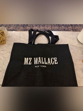 MZ Wallace Black Shopping Tote with two handle options - New